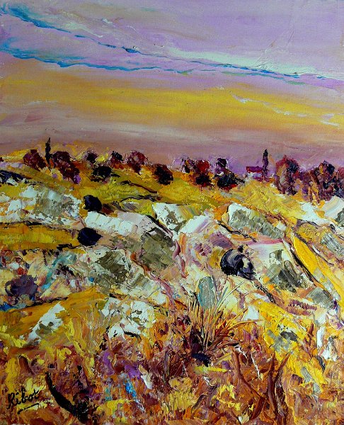 Ribot Raoul-407.jpg - n°407 : Roches du Causse (46x38)